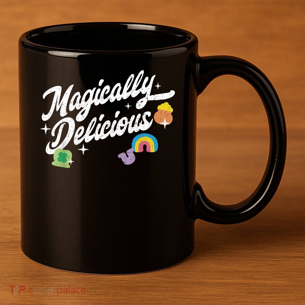 Magically Delicious St Patrick's Day Lucky Charm 11oz C Handle Ceramic Mug
