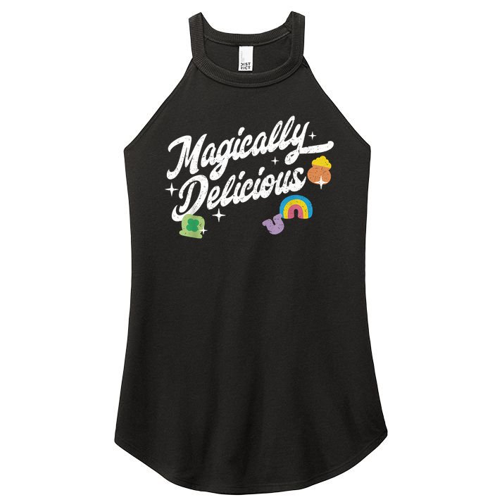 Magically Delicious St Patrick's Day Lucky Charm Women's Perfect Tri Rocker Tank