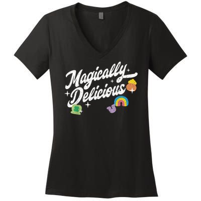 Magically Delicious St Patrick's Day Lucky Charm Women's V-Neck T-Shirt