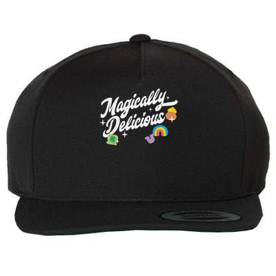 Magically Delicious St Patrick's Day Lucky Charm Wool Snapback Cap