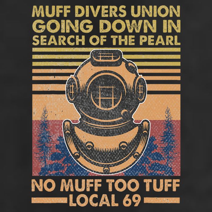 Muff Diving School Muff Diver Union No Muff Too Tuff 69 Golf Towel