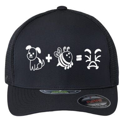 My Dog Stepped On A Bee I Funny Dog Lover Gift Flexfit Unipanel Trucker Cap