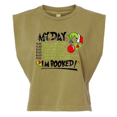 My Day Schedule I’M Booked Christmas Merry Christmas Garment-Dyed Women's Muscle Tee