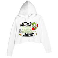 My Day Schedule I’M Booked Christmas Merry Christmas Crop Fleece Hoodie