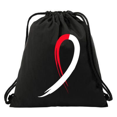 Myelodysplastic Syndromes Awareness Ribbon Drawstring Bag