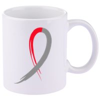 Myelodysplastic Syndromes Awareness Ribbon 11oz C Handle Ceramic Mug