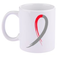 Myelodysplastic Syndromes Awareness Ribbon 11oz C Handle Ceramic Mug