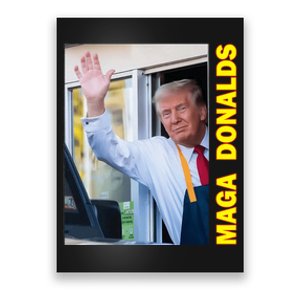 Maga Donalds Trump Funny Fries Fast Food Poster