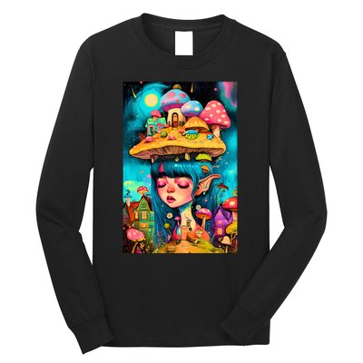 Mushroom Dreams: The Enchanted Mindscape Long Sleeve Shirt