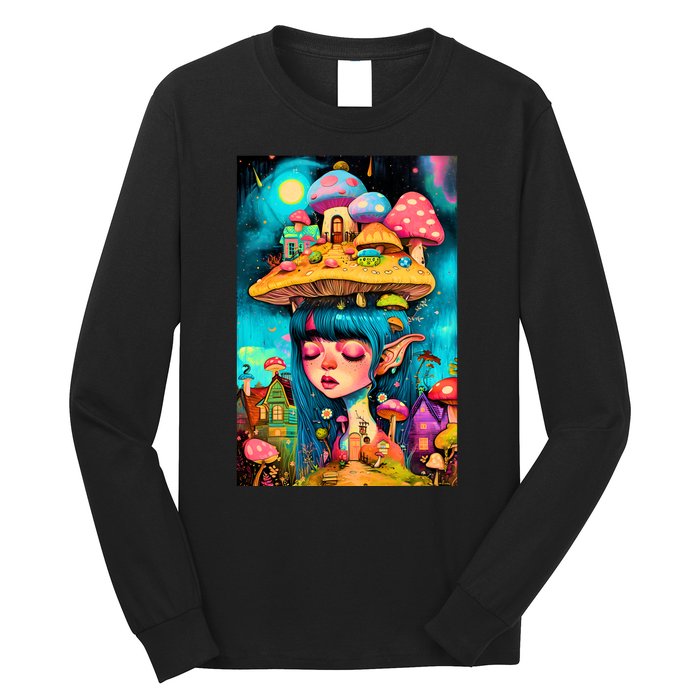 Mushroom Dreams: The Enchanted Mindscape Long Sleeve Shirt