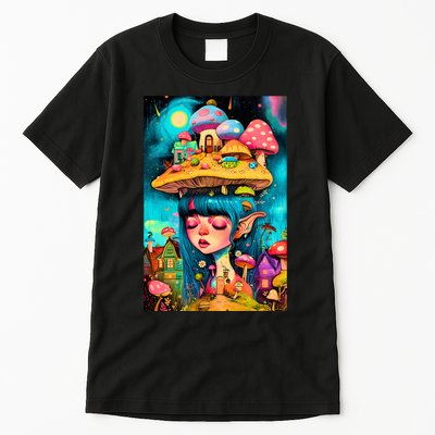 Mushroom Dreams: The Enchanted Mindscape Tall T-Shirt