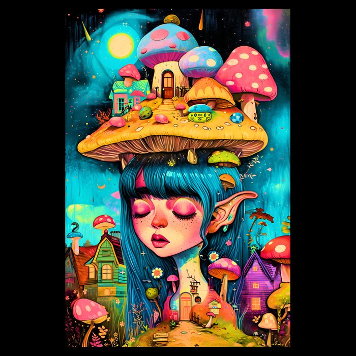 Mushroom Dreams: The Enchanted Mindscape Impact Tech Backpack