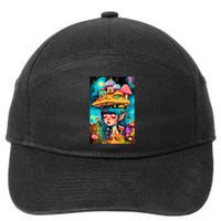 Mushroom Dreams: The Enchanted Mindscape 7-Panel Snapback Hat