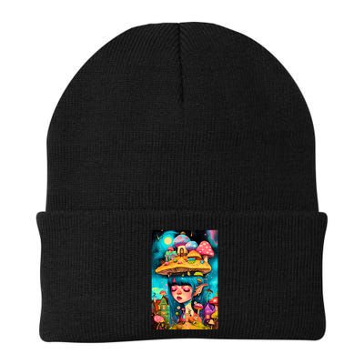Mushroom Dreams: The Enchanted Mindscape Beanie