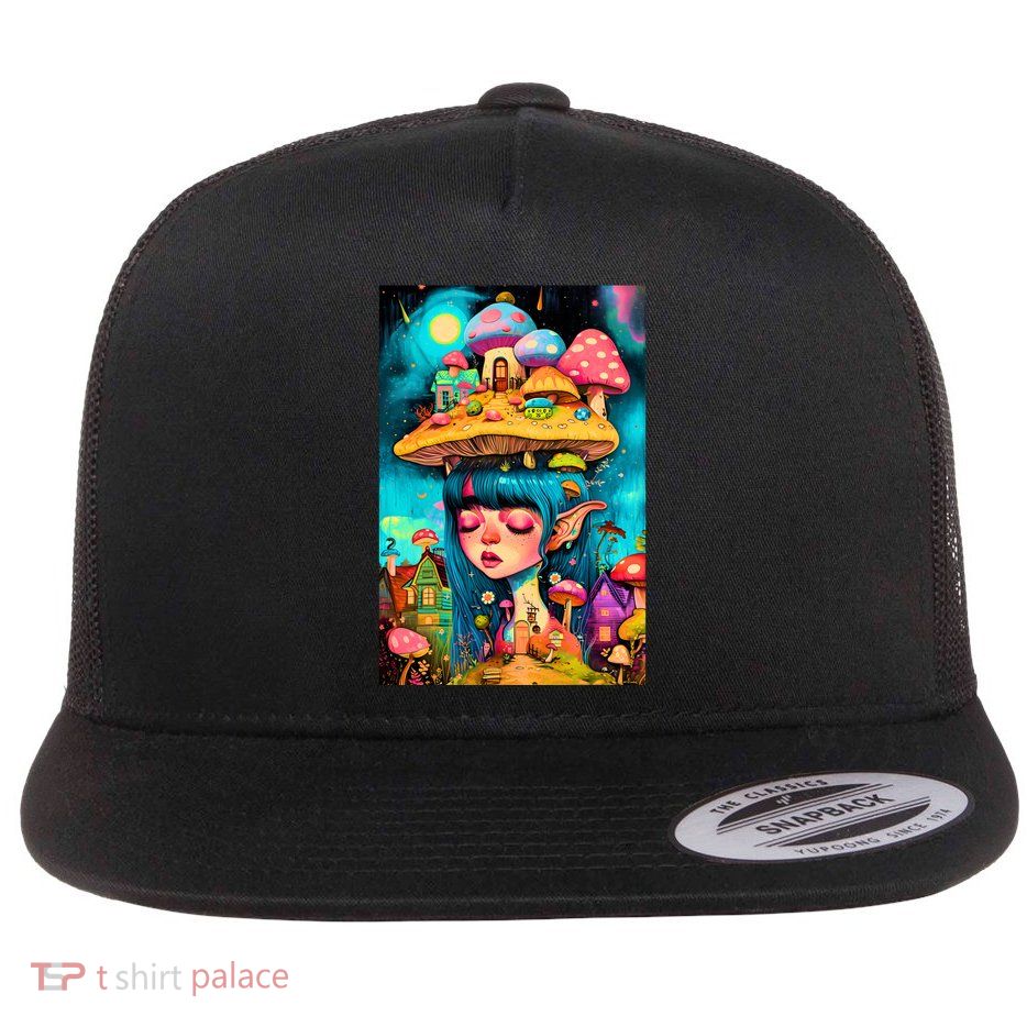 Mushroom Dreams: The Enchanted Mindscape Flatbill Hat