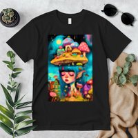 Mushroom Dreams: The Enchanted Mindscape Premium T-Shirt