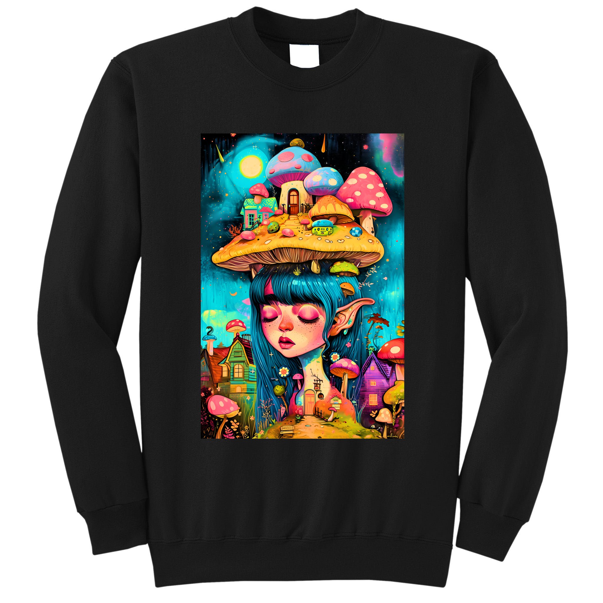 Mushroom Dreams: The Enchanted Mindscape Tall Sweatshirt