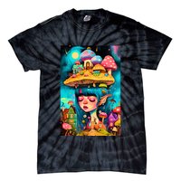 Mushroom Dreams: The Enchanted Mindscape Tie-Dye T-Shirt