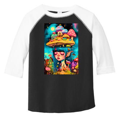 Mushroom Dreams: The Enchanted Mindscape Toddler Fine Jersey T-Shirt