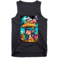 Mushroom Dreams: The Enchanted Mindscape Tank Top