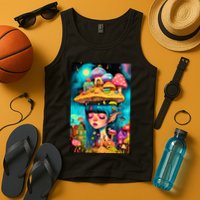 Mushroom Dreams: The Enchanted Mindscape Tank Top