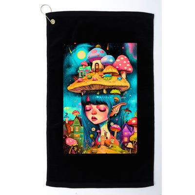 Mushroom Dreams: The Enchanted Mindscape Golf Towel