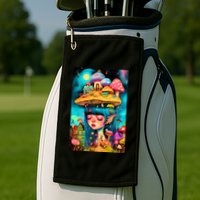 Mushroom Dreams: The Enchanted Mindscape Golf Towel