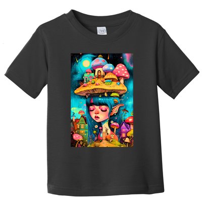 Mushroom Dreams: The Enchanted Mindscape Toddler T-Shirt