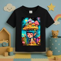 Mushroom Dreams: The Enchanted Mindscape Toddler T-Shirt