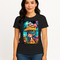 Mushroom Dreams: The Enchanted Mindscape Womens T-Shirt