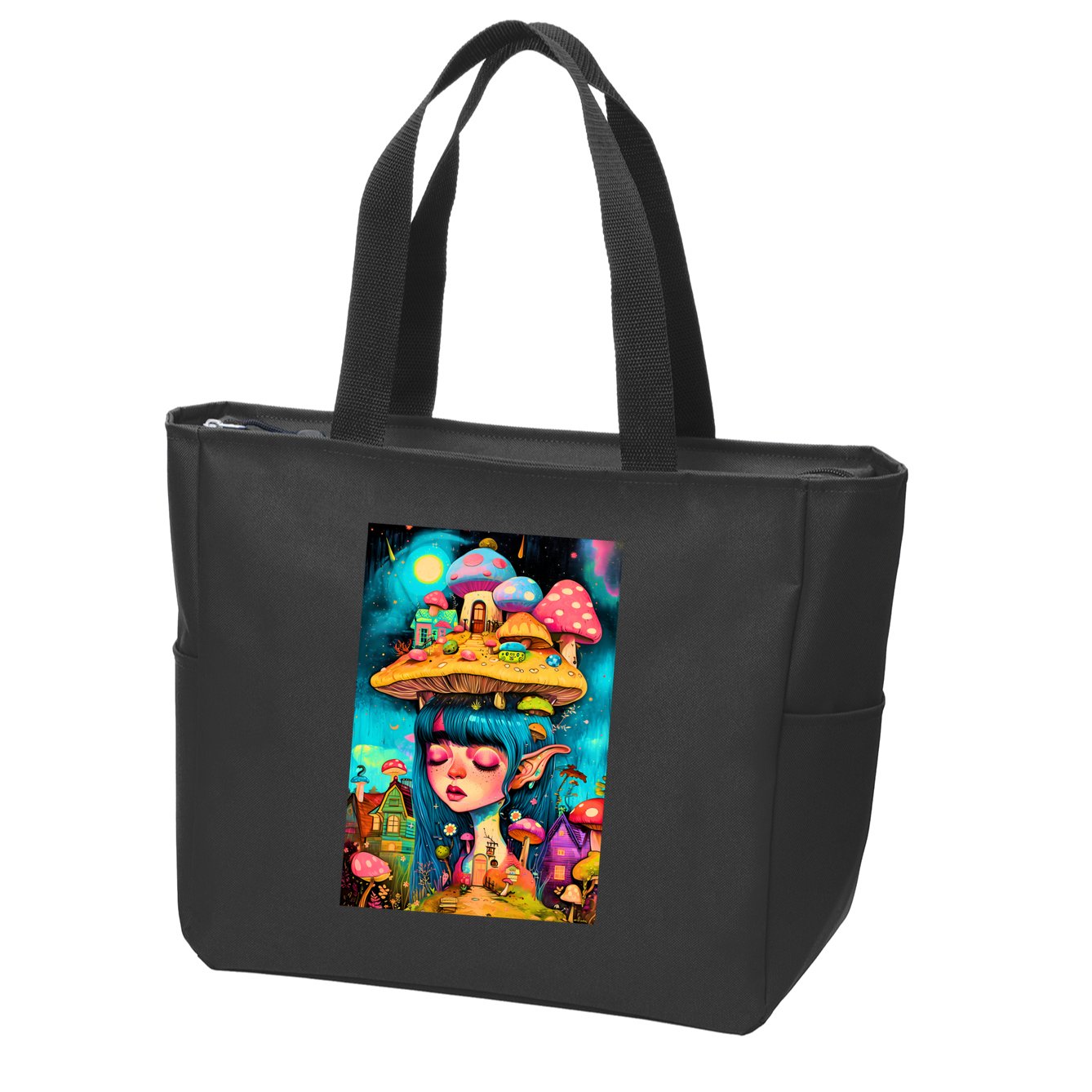 Mushroom Dreams: The Enchanted Mindscape Zip Tote Bag
