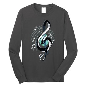 Musical Dragon Treble Maker Keyboard Pianist Musician Piano Long Sleeve Shirt