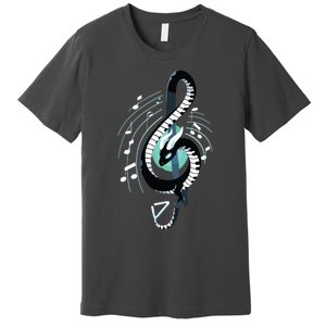 Musical Dragon Treble Maker Keyboard Pianist Musician Piano Premium T-Shirt