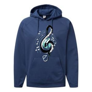 Musical Dragon Treble Maker Keyboard Pianist Musician Piano Performance Fleece Hoodie