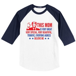 MotherS Day Trump Funny Quotes Election 2024 Baseball Sleeve Shirt