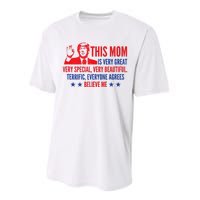 MotherS Day Trump Funny Quotes Election 2024 Performance Sprint T-Shirt