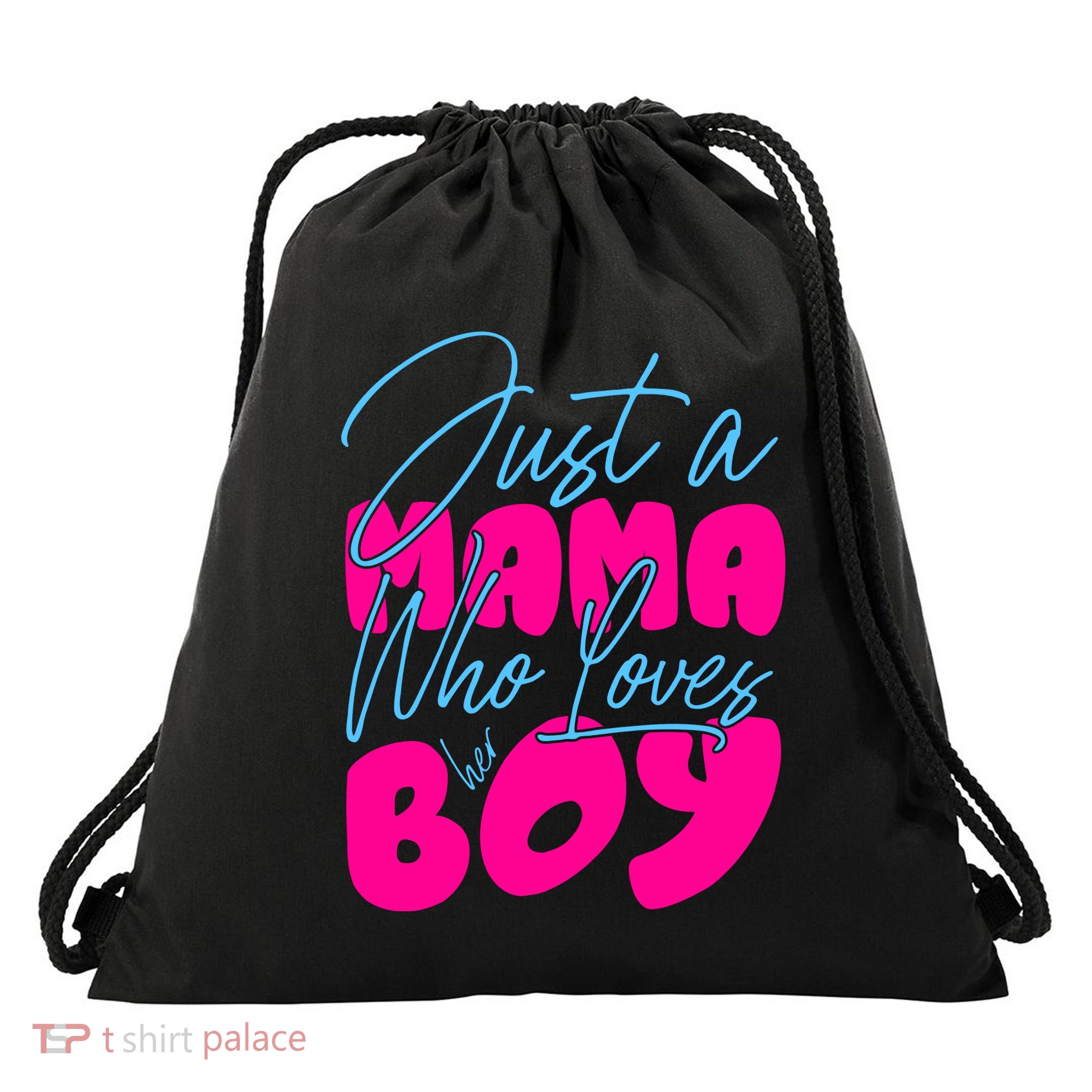 Mother's Day T Design Vector Drawstring Bag