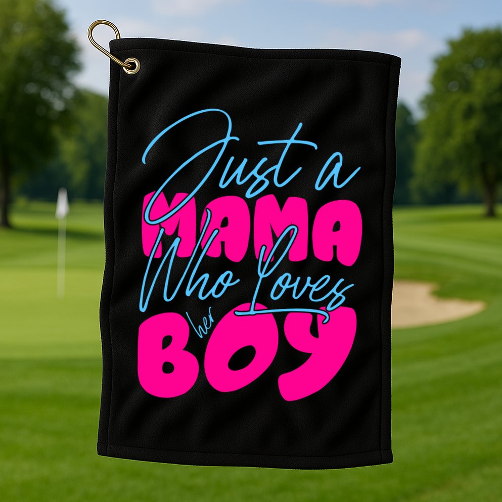 Mother's Day T Design Vector Golf Towel