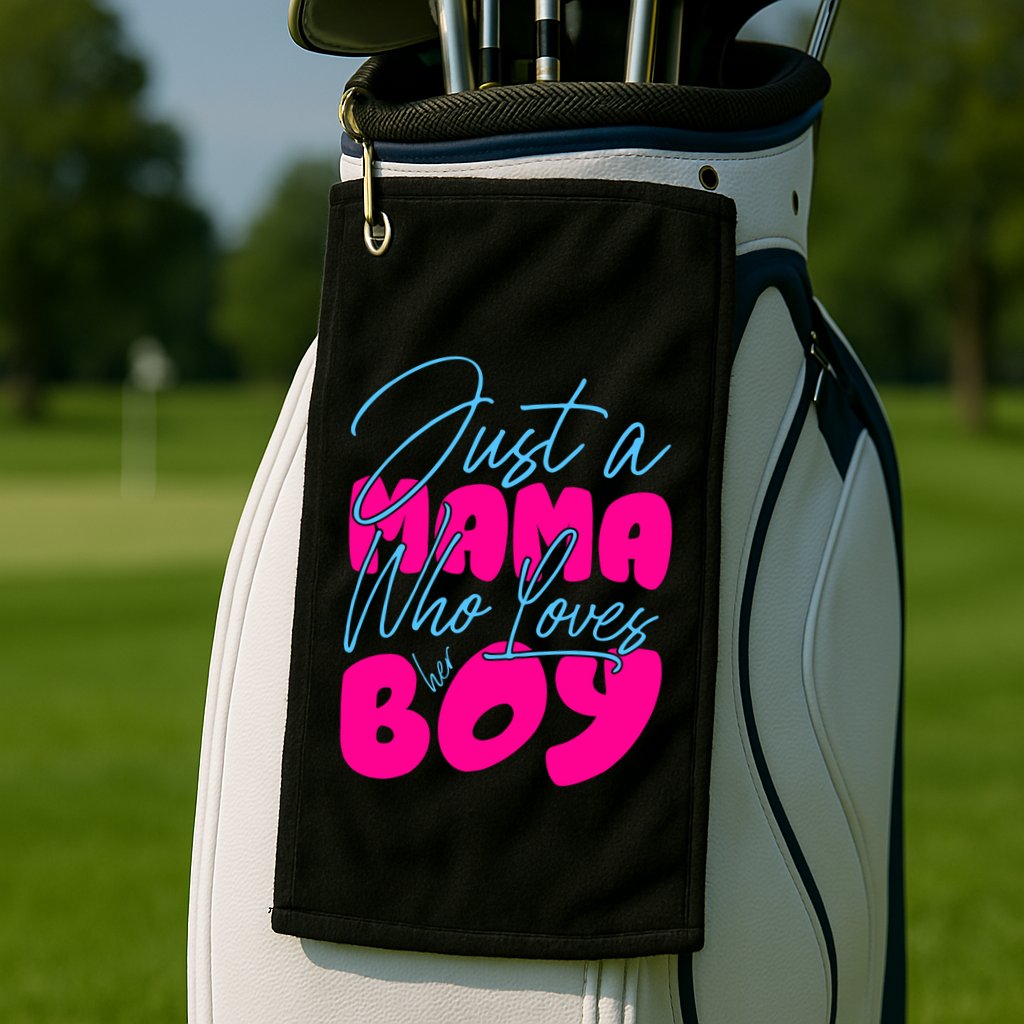 Mother's Day T Design Vector Golf Towel