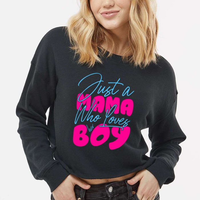 Mother's Day T Design Vector Cropped Pullover Crew