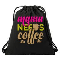 Mother's Day T Design Vector Drawstring Bag