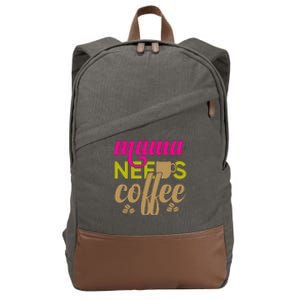 Mother's Day T Design Vector Cotton Canvas Backpack