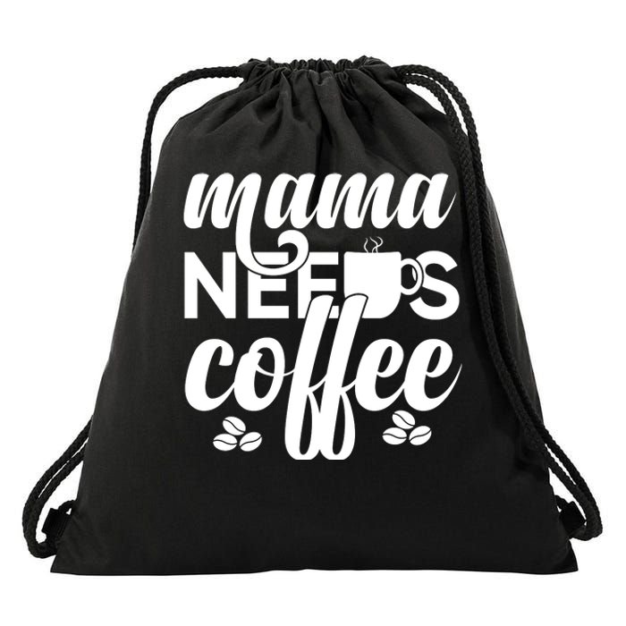 Mother's Day T Design Vector Drawstring Bag