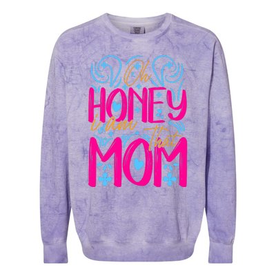 Mother's Day T Design Vector Colorblast Crewneck Sweatshirt