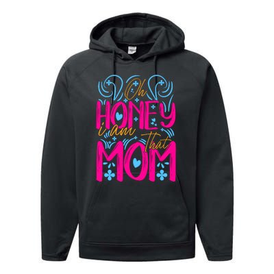 Mother's Day T Design Vector Performance Fleece Hoodie