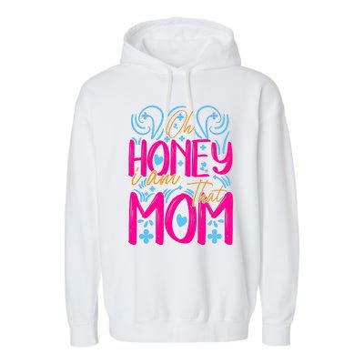 Mother's Day T Design Vector Garment-Dyed Fleece Hoodie