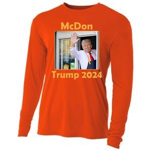 Mcdon Donald Trump 2024 Election Cooling Performance Long Sleeve Crew