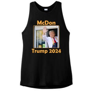 Mcdon Donald Trump 2024 Election Ladies PosiCharge Tri-Blend Wicking Tank