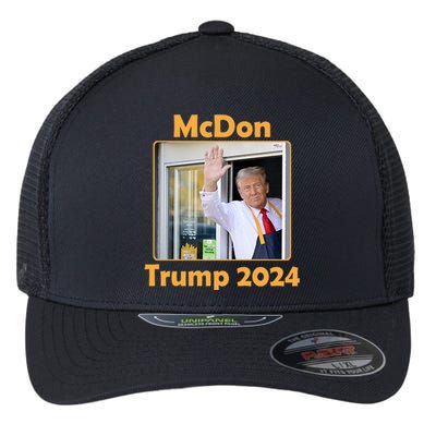 Mcdon Donald Trump 2024 Election Flexfit Unipanel Trucker Cap