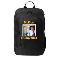 Mcdon Donald Trump 2024 Election City Backpack